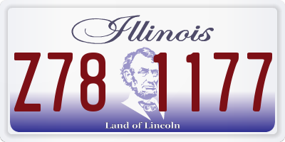 IL license plate Z781177