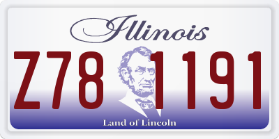 IL license plate Z781191
