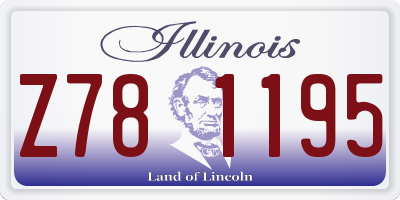 IL license plate Z781195