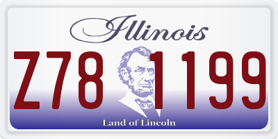 IL license plate Z781199