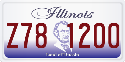 IL license plate Z781200