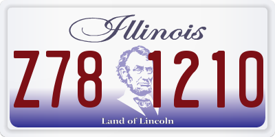 IL license plate Z781210
