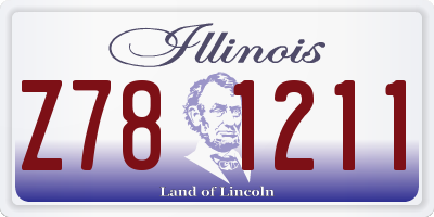 IL license plate Z781211