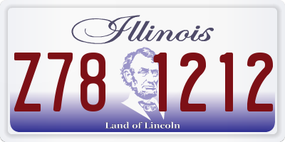 IL license plate Z781212