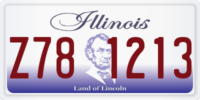IL license plate Z781213