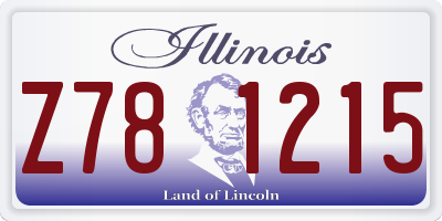 IL license plate Z781215