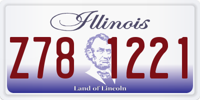 IL license plate Z781221