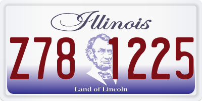 IL license plate Z781225