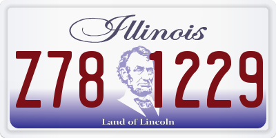 IL license plate Z781229