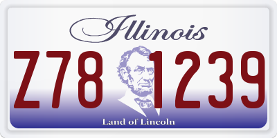 IL license plate Z781239