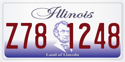 IL license plate Z781248
