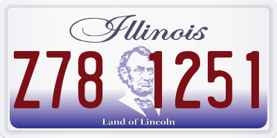 IL license plate Z781251