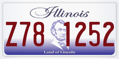 IL license plate Z781252