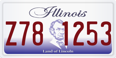 IL license plate Z781253