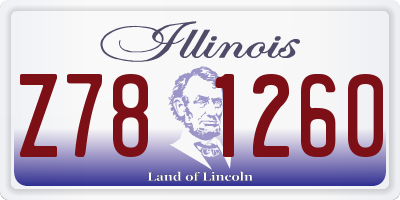 IL license plate Z781260