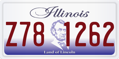 IL license plate Z781262