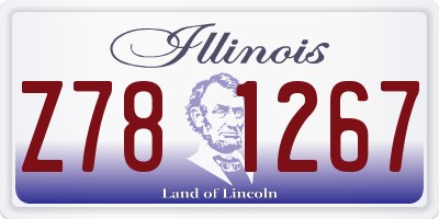 IL license plate Z781267