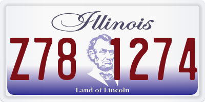IL license plate Z781274
