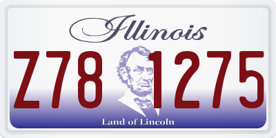 IL license plate Z781275
