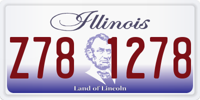 IL license plate Z781278