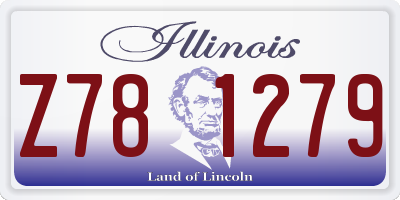 IL license plate Z781279