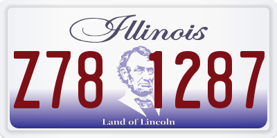 IL license plate Z781287