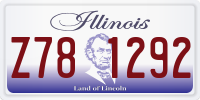IL license plate Z781292