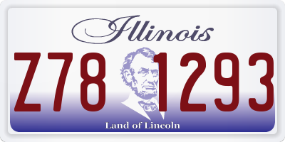 IL license plate Z781293