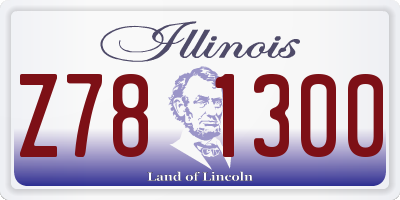 IL license plate Z781300