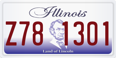 IL license plate Z781301
