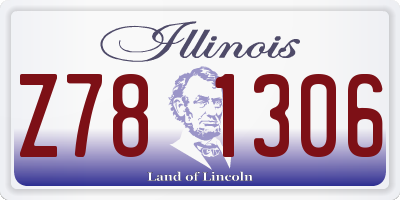 IL license plate Z781306