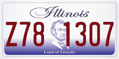 IL license plate Z781307