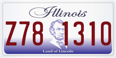 IL license plate Z781310
