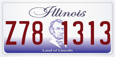IL license plate Z781313