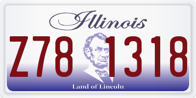 IL license plate Z781318