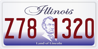 IL license plate Z781320