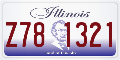 IL license plate Z781321