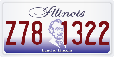 IL license plate Z781322