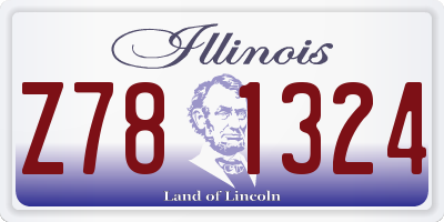 IL license plate Z781324