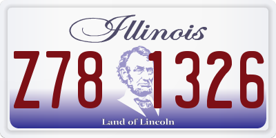 IL license plate Z781326