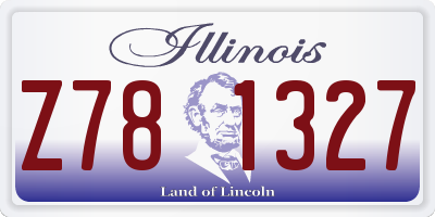 IL license plate Z781327