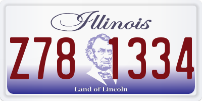IL license plate Z781334