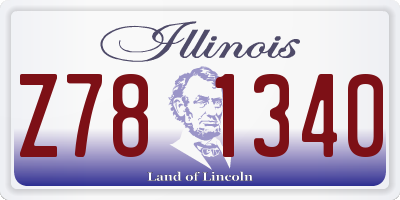 IL license plate Z781340