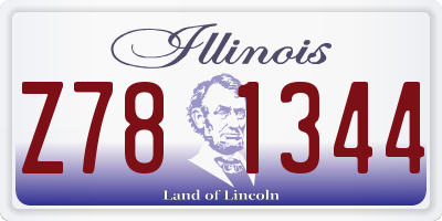 IL license plate Z781344