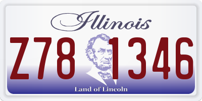 IL license plate Z781346