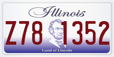 IL license plate Z781352