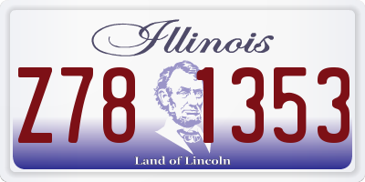 IL license plate Z781353