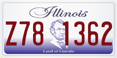 IL license plate Z781362