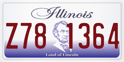 IL license plate Z781364