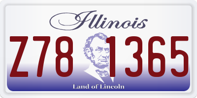 IL license plate Z781365
